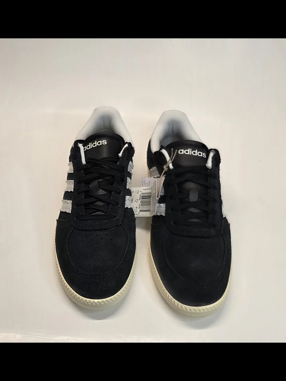 New adidas Breaknet Sleek Black Sneakers White Stripes  Women's Size 9